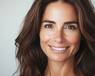 Close-up portrait of smiling woman